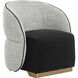 Fatina Abbington Black / Vera White Pepper Lounge Chair